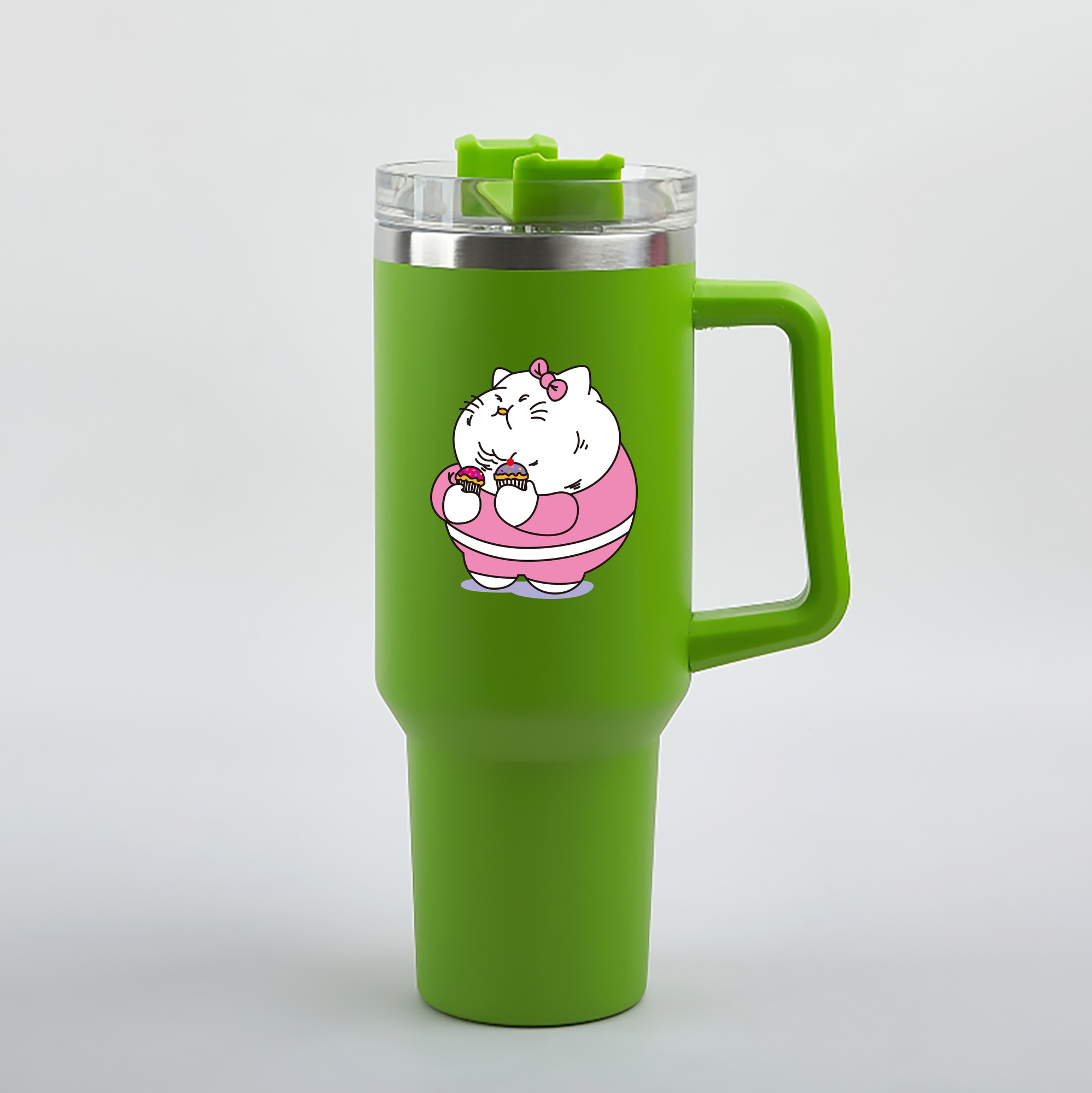 （画像用） Hello Kitty ハローキティ 1200mL車用タンブラー（カラープリント）